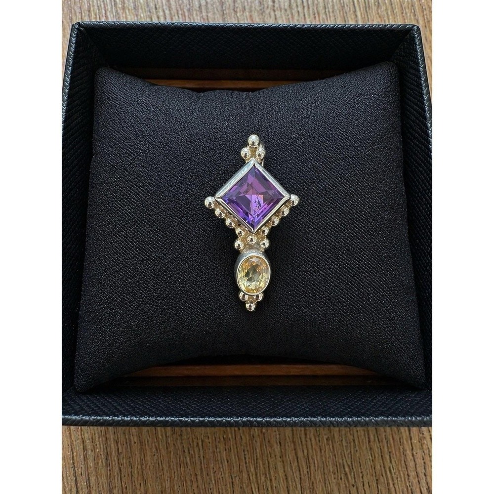 Charming Amethyst Pendant $ 925 Sterling Silver